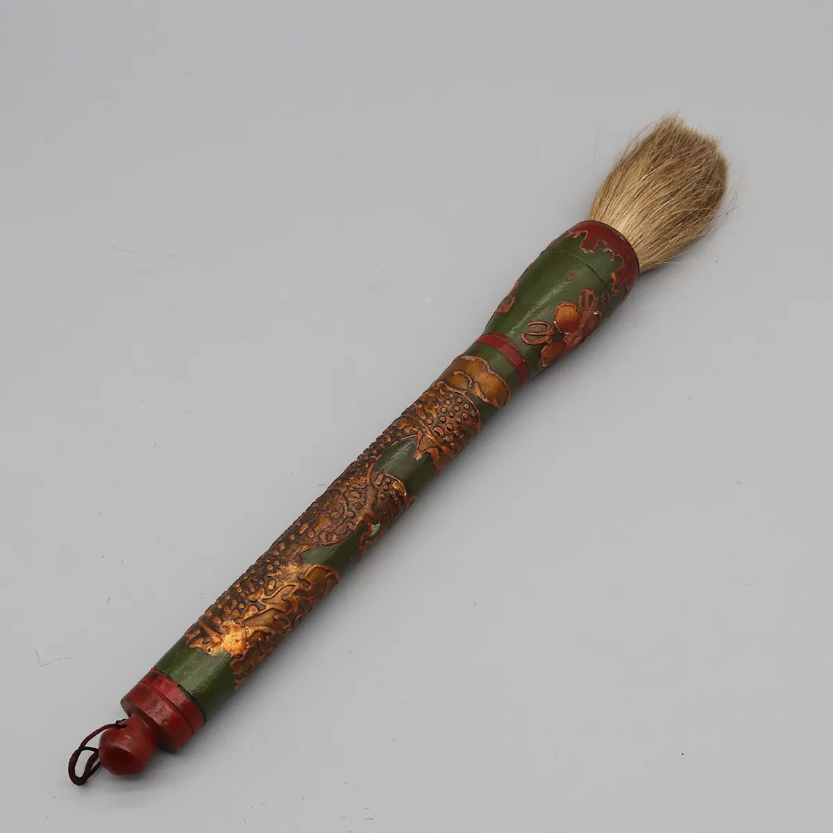 Handbemalter Holzpinsel, Drachenpinsel, Wohndekoration, Tischaccessoire