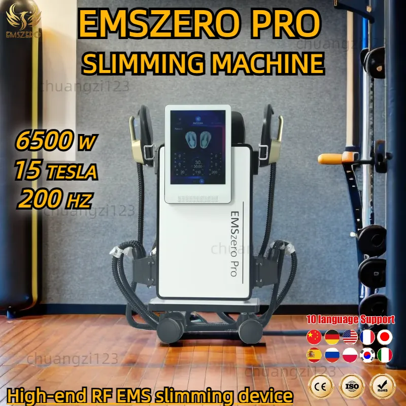 Strongest Emszero Slimming Pro RF High-End Machine Ems Body Sculpting 200Hz 15 Tesla Slimming Machine Body Sculpting EMS Butt Lifting Sculptor Salon