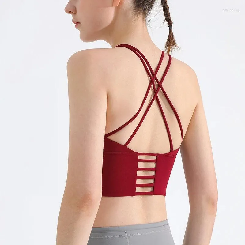 Wireless Strappy Yoga Beyond Yoga Sports Bra For Women Criss Cross