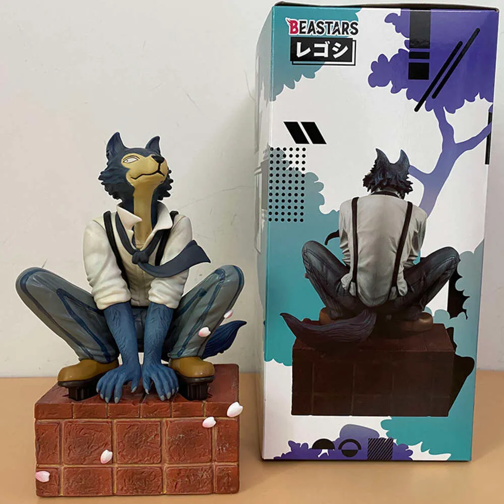 Costumes de mascotte Beastars Legoshi Timber Wolf Pvc Jouet Ainme Action Figure Modèle Jouets Collector Juguetes Figurals Poupée Legoshi Bibliothèque Ornement