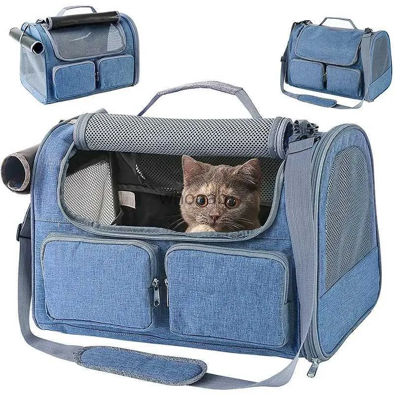 Caisses De Transport Pour Chats Maisons Chat Sac À Bandoulière De Transport Extérieur Oxford