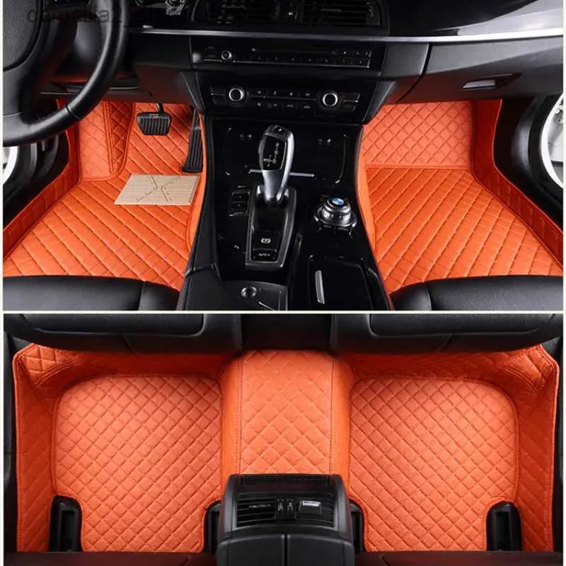 Tapetes de chão Tapetes de carro personalizados para Jeep Renegade 2016-2022 anos Tapete de couro artificial Interior Acessórios de carro Q231012