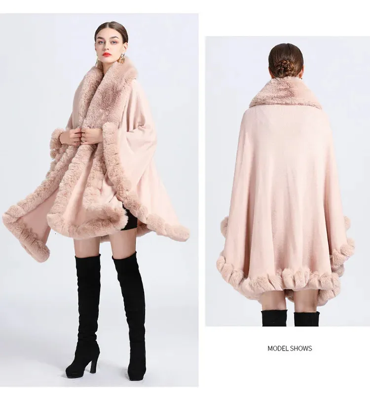 【Sサイズ】lidnm SHAWL COLLAR CAPE COAT NAMZI Velvet Collar Shawl Short Cape Women's Accessory, One