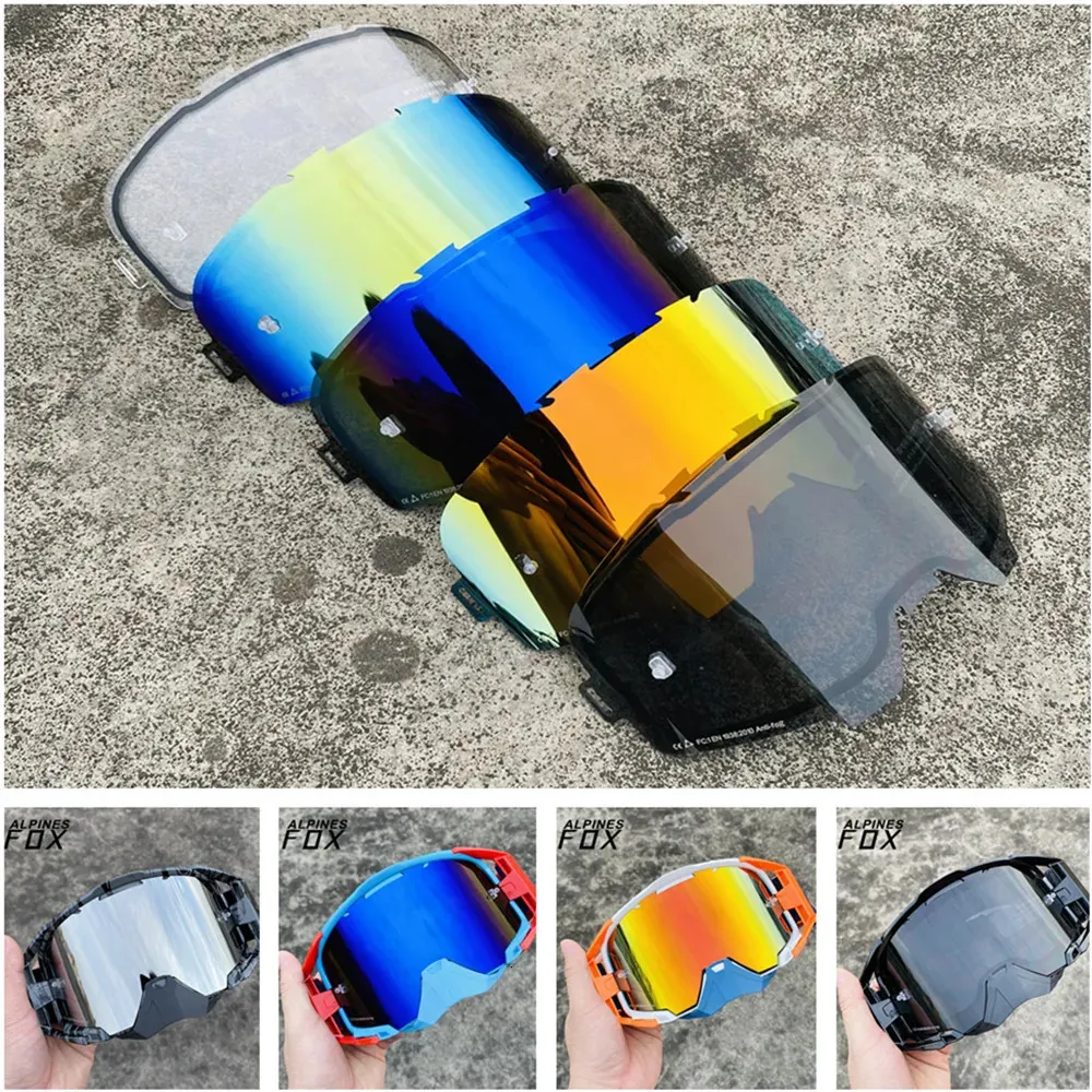 Óculos ao ar livre para velocidade 4.5/5.5/6.5 MX Motocross Goggle Lens Anti-Fog Camadas Duplas Motocicleta Óculos de Sol Substituir Lente Acessórios 231012