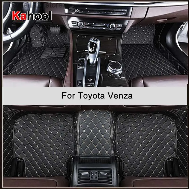 Golvmattor mattor Kahool Anpassade bilgolvmattor för Toyota Venza Auto Accessories Foot Carpet Q231012