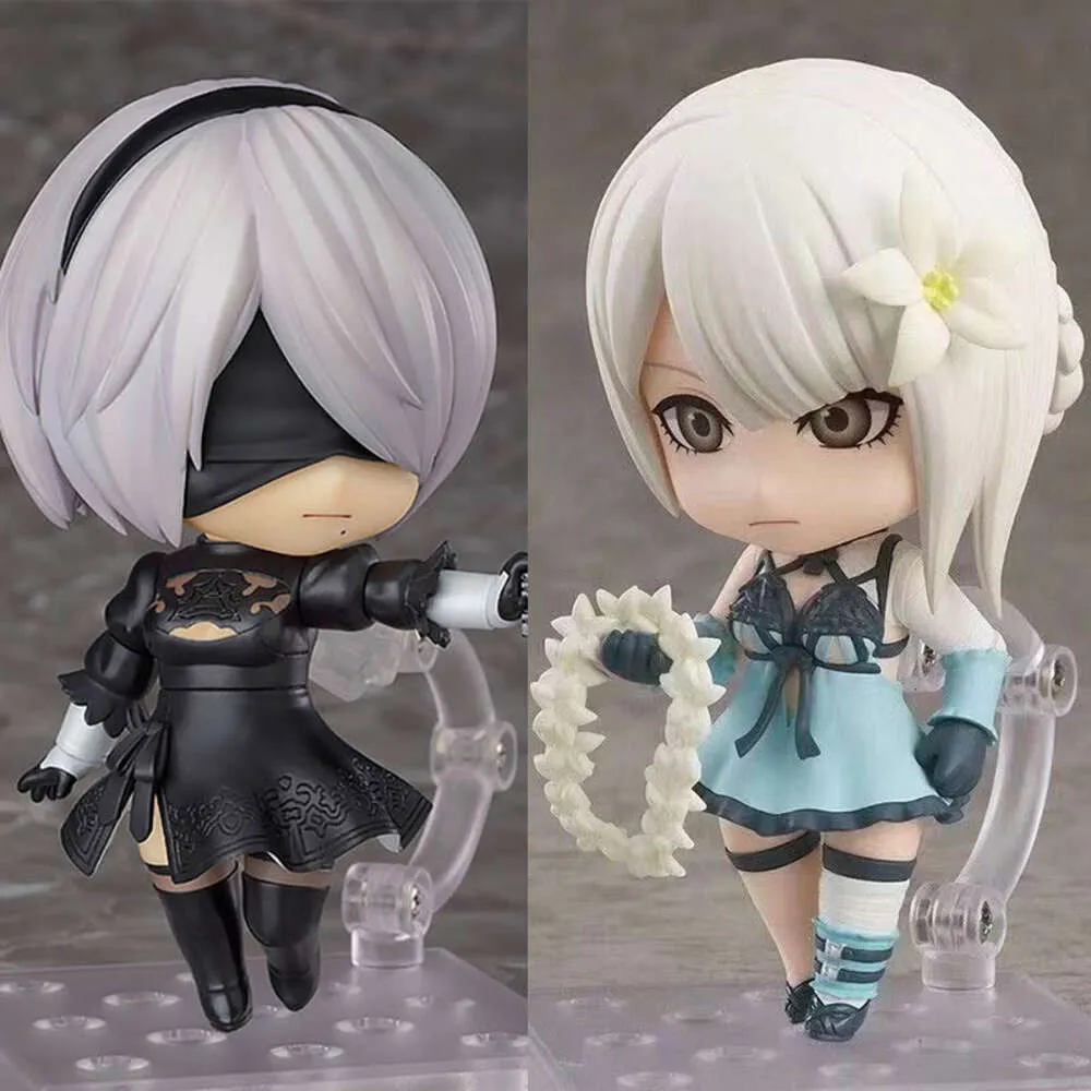 Costumes de mascotte Nier Replicant 1705 Kaine Figure 1475 Nier Automata 2b Figurines d'action Yorha No.2 Type B Figure Collection Modèle Jouets Décor de bureau