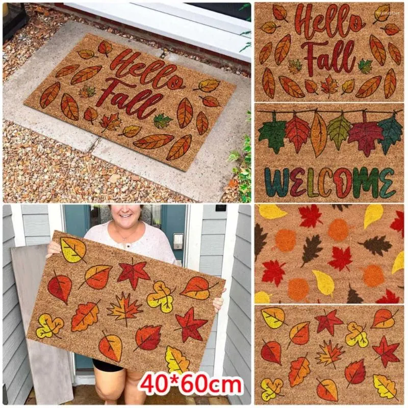 Dywany Święto Dziękczynienia Mata Dyniowa jesień wakacje powitalne drzwi dywan halloween dekoracja dekoracja zewnętrzna dywan jesienny dywan