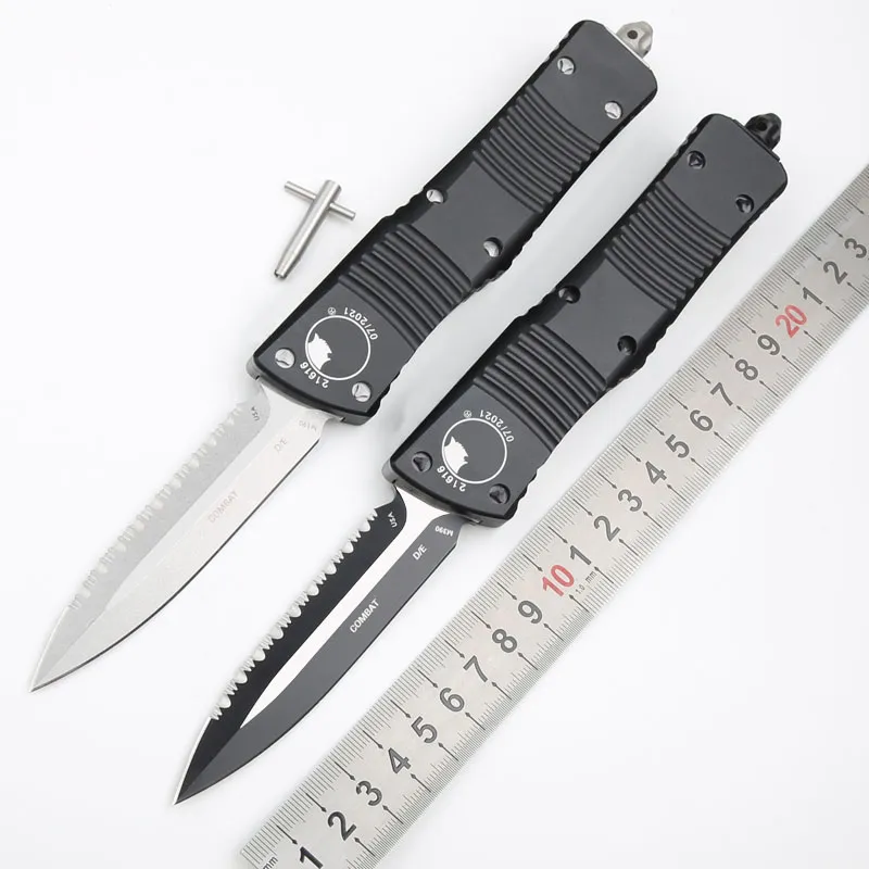 UT Combat Automatic Knife D2 Blade Aluminium Handle Survival Outdoor Tactical Auto Pocket EDC Tools Collection Gifts