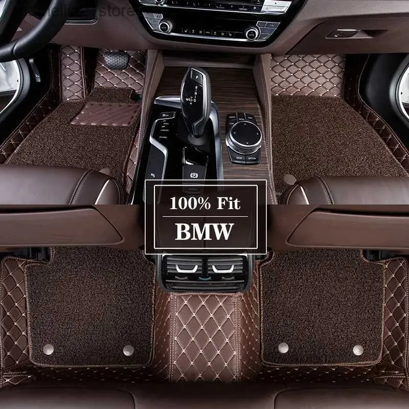 Tapis de sol Tapis Tapis de sol de voiture sur mesure pour BMW F11 F10 F31 F34 X1 X2 X3 X4 i3 i4 Tapis automatique Tapis Coussinets de pied Pièces Détails intérieurs Accessoires Q231012