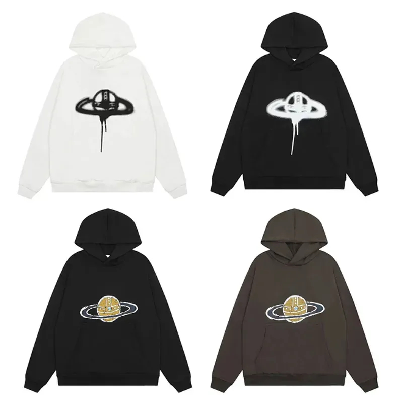 Kadın Tasarımcı Hoodies Sweatershirts Erkek Hoody Vivienne Weatwood Pamuk Uzun Kollu Kazak Hoodie Kadınlar Sonbahar Top