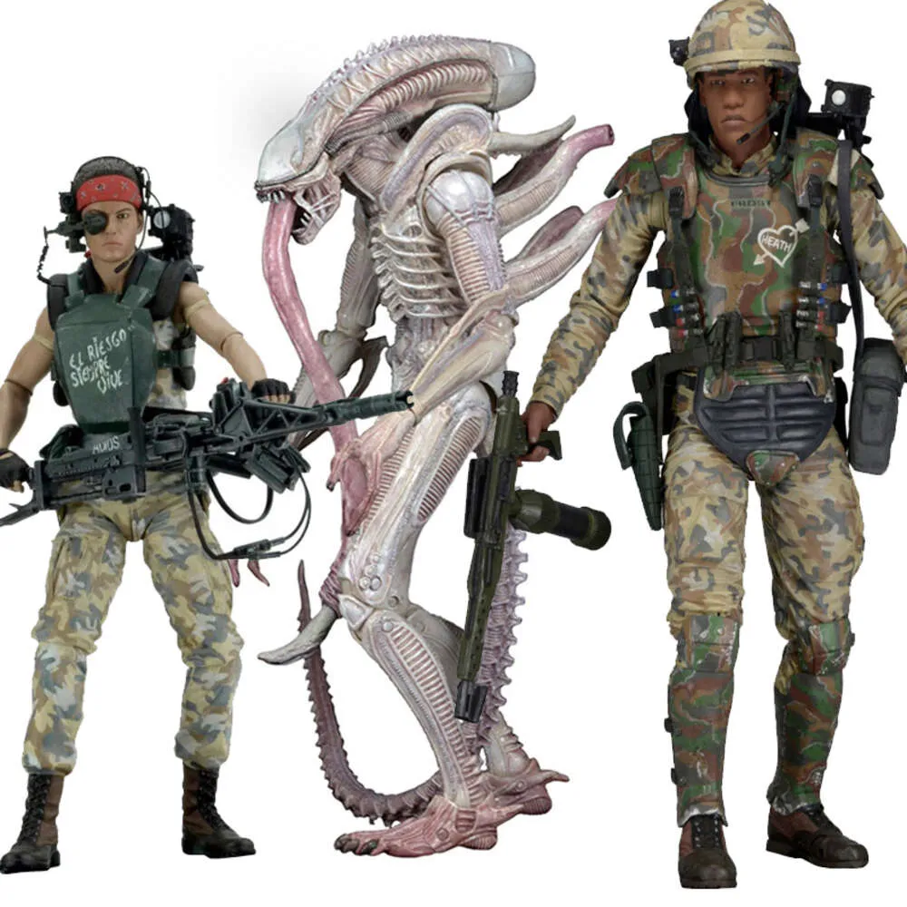 Neca Albino Drone Xenomorph Alien Figure PVC Collectible Toy From Aliens Vs  Predator Mascot Costumes Detailed Action Figure For Display And Collection  From Full_wholesale, $75.84 | DHgate.Com, image size:1000x1000