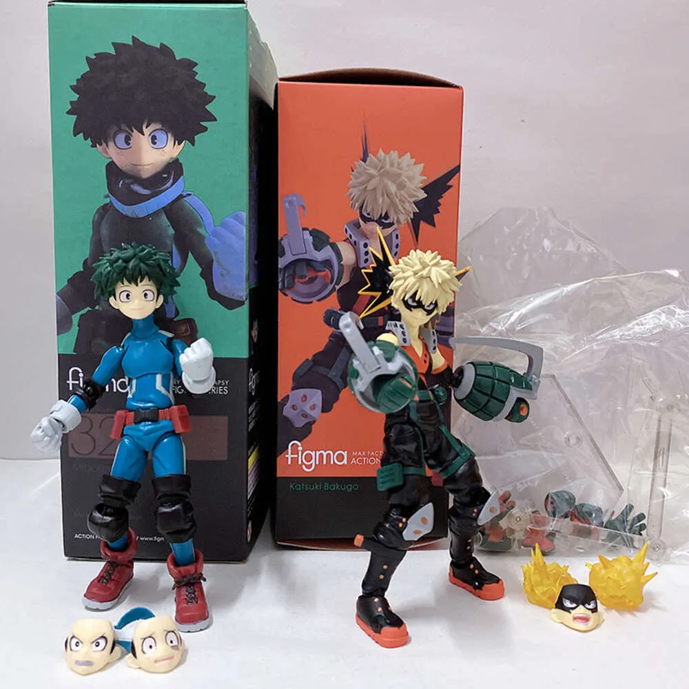 Costumes de mascotte Figma My Hero Academia Bakugou Katsuki Figure 443 323 Midoriya Izuku figurine d'action Bakugou Katsuki modèle jouets poupée mobile commune