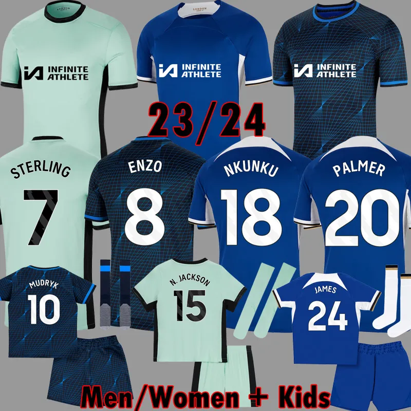 23 24 ENZO CFC NKUNKU CAICEDO voetbalshirts COLWILL RETRO COLLECTION MUDRYK GALLAGHER STERLING jersey 2023 2024 FOFANA PALMER voetbalshirt CUCURELLA Mash-kits