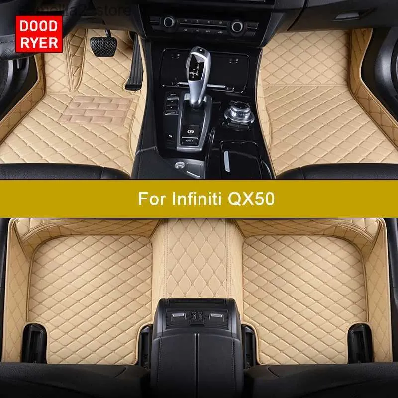 سجاد الحصير الأرضية Doodryer مخصصة للسيارة الحصير ل infiniti QX50 Auto Aportories Foot Carpet Q231012