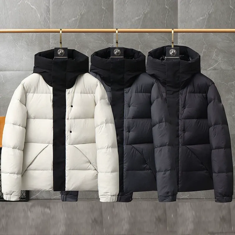 Projektant odzieży Najwyższa jakość Madeiracket męskie płaszcze damskie kaczki w dół kurtki czarna gumowa odznaka zimowa warstwa gumowa kurtka dama azjatycka 1-5