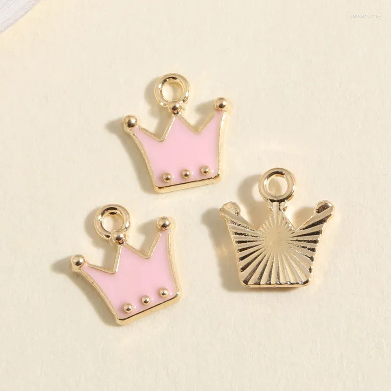 Charms in Bulk, Charms for Jewelry Making, Enamel Charms, Crown Charms 