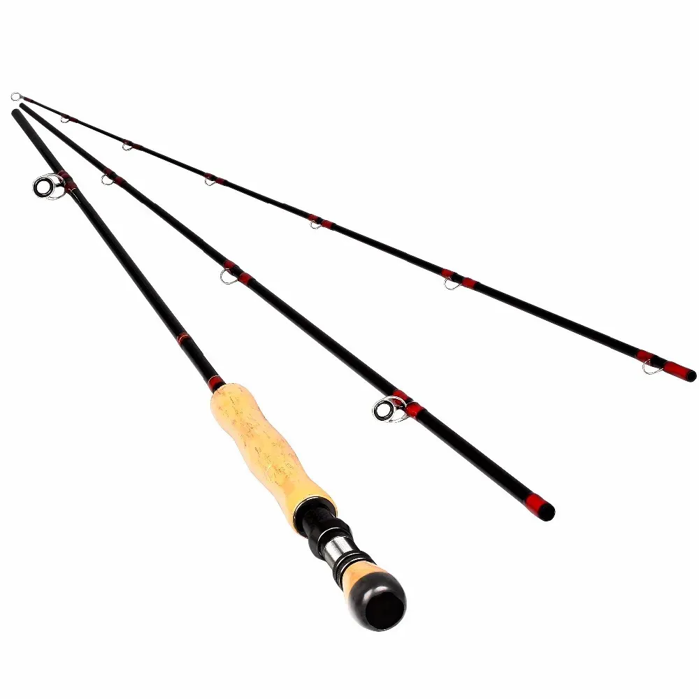 Lightweight 10FT Carbon Compact Fly Fishing Rod Set Of 3, 78 Eters
