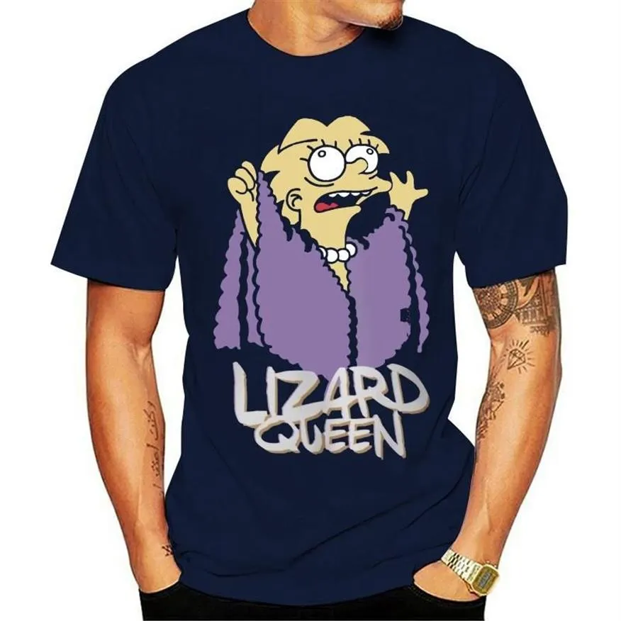 Homens camisetas Homens Camiseta Personalizado Eu sou a Rainha Lagarto para Homem O-pescoço T-shirt Engraçado Novidade Tshirt Women169B