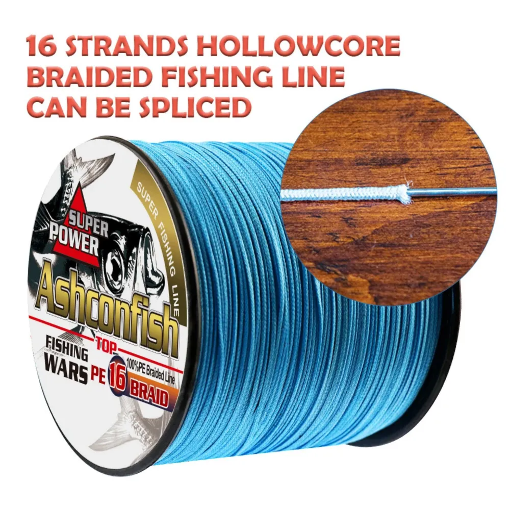 Braid Line Super 16 Strands Hollowcore Braided Ice Fishing Line 300M PE  Saltwater Sea Fishing 20LB 500LB Strong Resistant Weaves 0.16 2.0mm 231012  From Huo06, $20.78