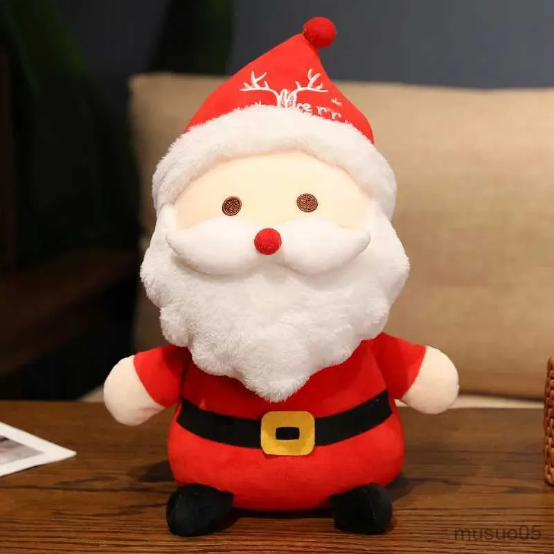 Julleksak levererar 22 cm Christams Plush Toy Christmas Santa Elk fylld festivaldocka bästa gåvor för barn R231012