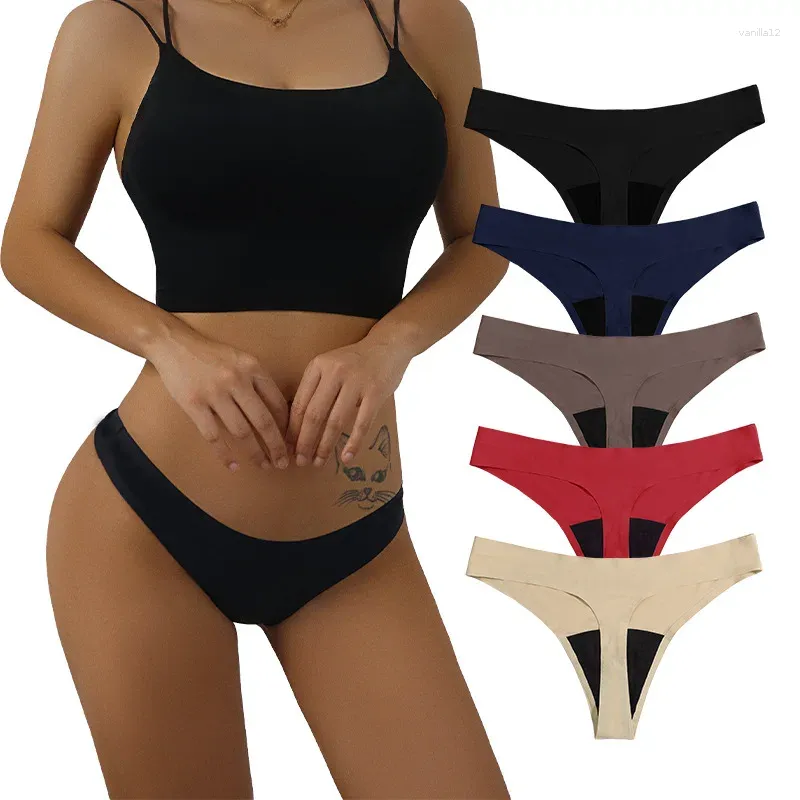 Seamless Yoga One Piece Low Waist Aunt Thong Underwear For Women