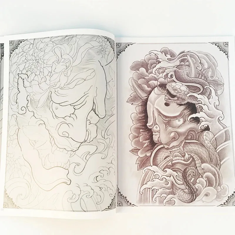 Tattoo Books Traditional Tattoo Flash Book Pattern Fine Lining For Tattoo Body Art Permanent