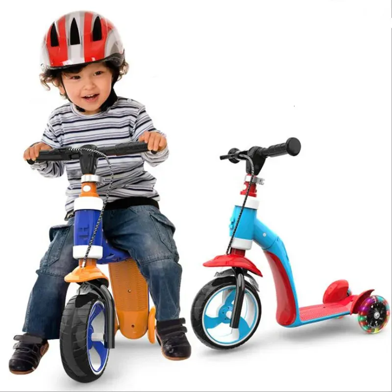 Autres articles de sport Baru Kedatangan Anak Sepeda Bayi Balance Car Scooter Tandem Trike avec un banc pliable pour Anakanak Hadiah 231012