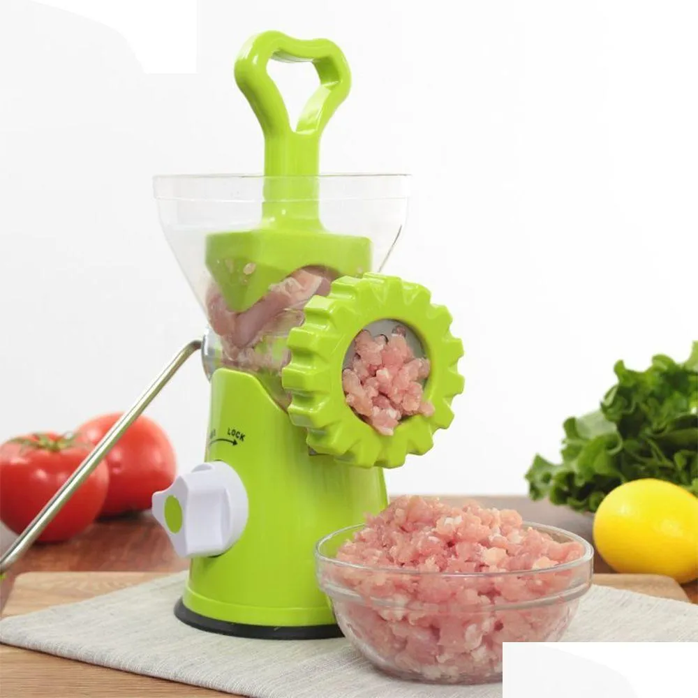 Manual Meat Grinders Meat Grinder Manual Processors Food Mincer Kitchen Hine Sau Maker Stuffer Vegetable Chopper Blender Household Ene Dhigz