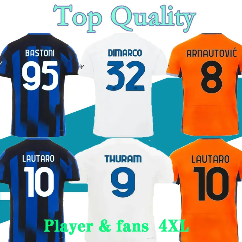 23 24 BARELLA iNters soccer jerseys Calhanoglu miLANs GOSENS LAUTARO LUKAKU 90 DZEKO 2023 football shirts Coppa Italia FINAL Training player version Special