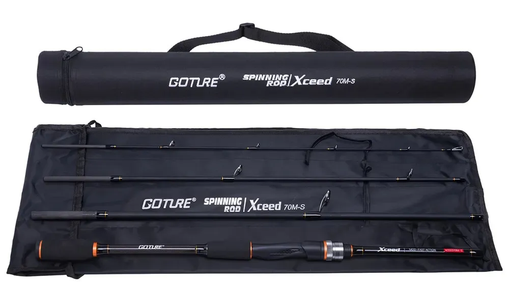 G Goture Xceed Carbon Fiber Travel Casting Rod MHM Power 198