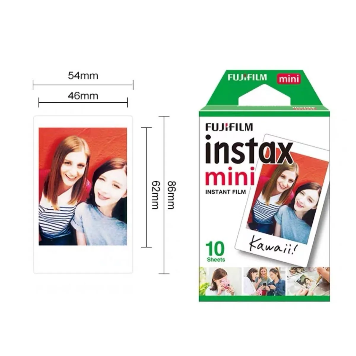  Fujifilm Instax Mini Instant Film (3 Twin Packs, 60 Total  Pictures) - International Version : Electronics