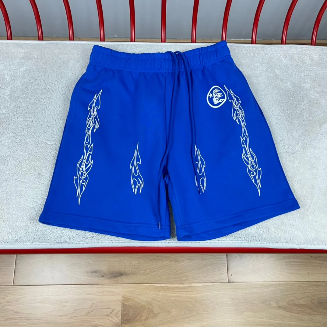 Hellstar Vintage High Street Herren-Basketball-Shorts, schnell trocknend, Strandhose, kurze Sporthose mit Tasche