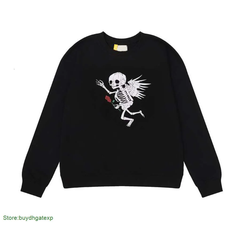 Men's Hoodies Sweatshirts Designer Sweatshirt Angel Skeleton Wings Rose Jumpers Stamped Letters Printed High Street and Women's Leisure Sweater