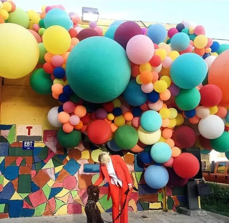 18-36 tum stor ballong bröllop dekoration latex helium ballonger alla hjärtans förlovning jul lycklig födelsedagsfest