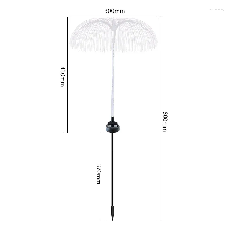 Lampes solaires en forme de méduse, décoration de jardin féerique, éclairage extérieur étanche, lampe de pelouse pour Patio, sentier