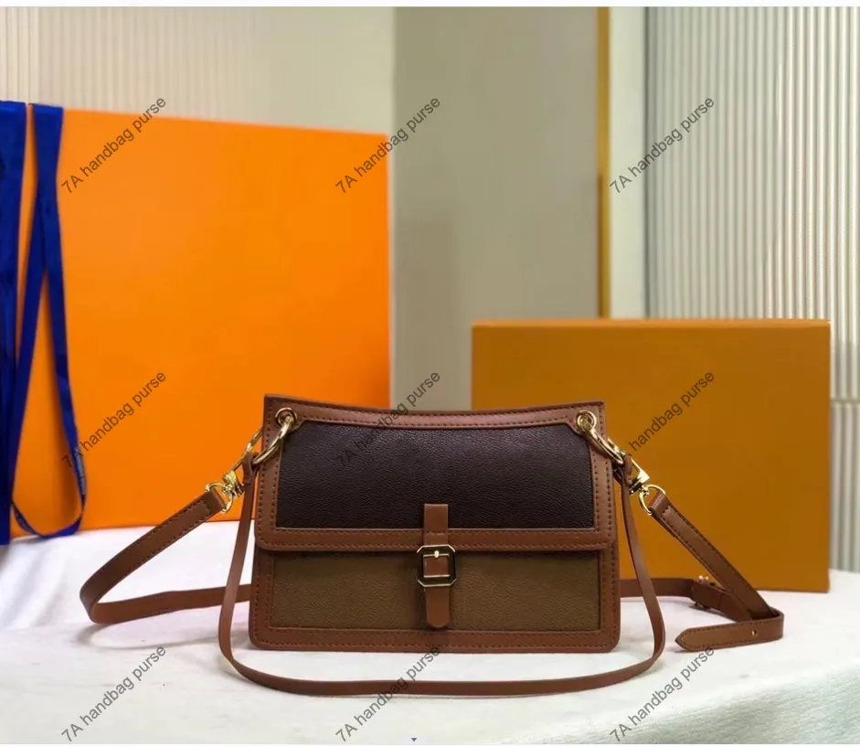 3A brand designer bag womens Vintage Classic Underarm Bag Element Double Shoulder Strap Single Handheld Crossbody WOMEN Small Genuine Leather Handbags M40729