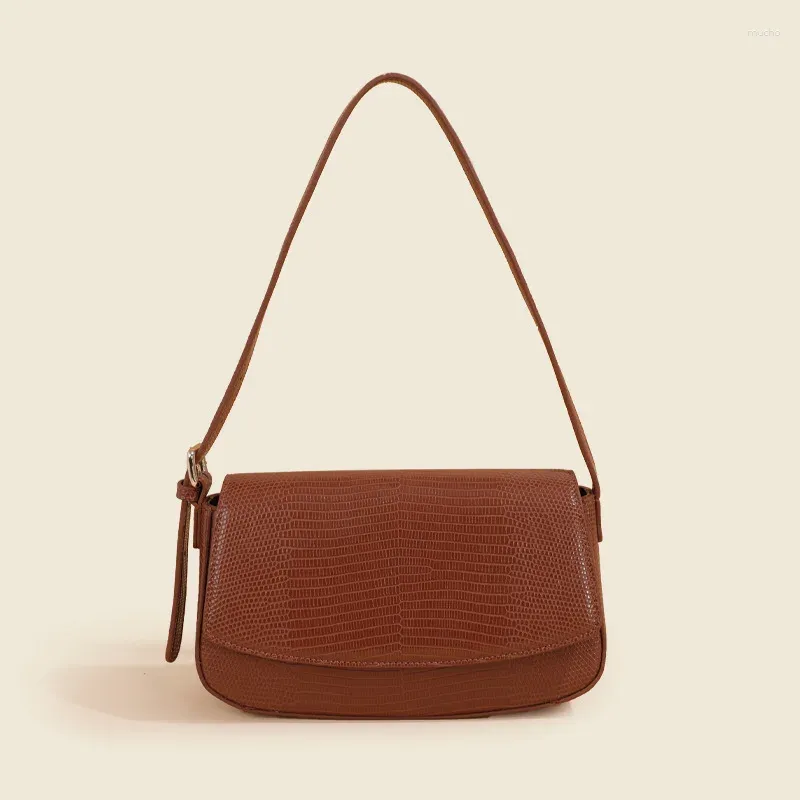 Sacs de soirée Kuroyabu Exquis Petit sac carré pour femme Grande capacité en cuir unique épaule multi-fonction niche design sous les bras