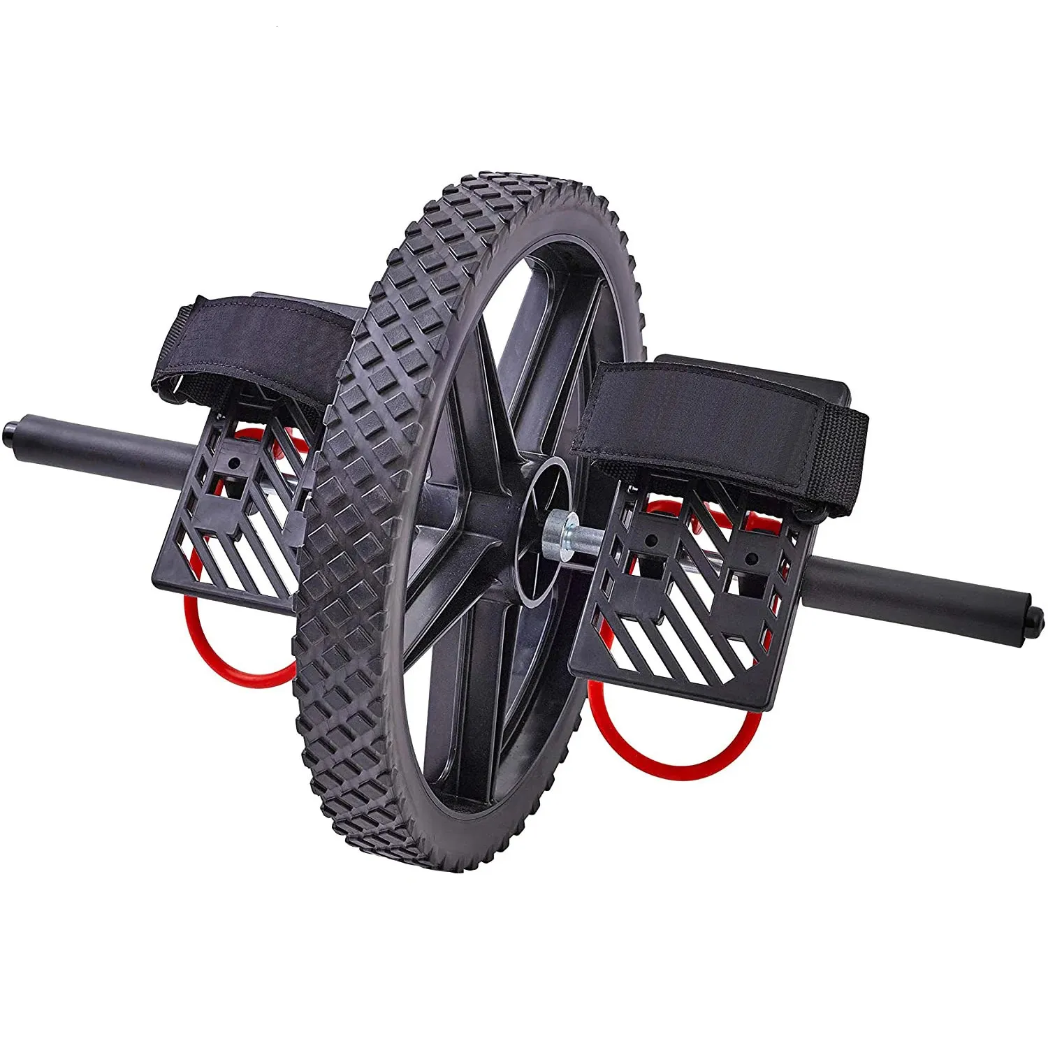 Home Fitness Foldable Ab Bench With Power Wheel For Full Body And