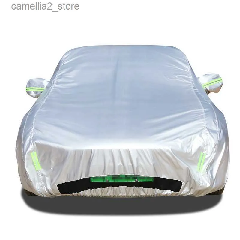  Model 3 Car Cover, Full Car Covers with Zipper Door Dustproof  Windproof Snow UV Heat Protection with Charge Port Opening Replacement for Tesla  Model 3 Outdoor Accessories : Automotive