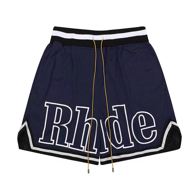 Rhude Hommes Shorts Designer Court Hommes Été Casual Haute Qualité Plage Pour Hommes Respirant Imperméable Et Absorbant La Sueur Vêtements Hj2 CV6O