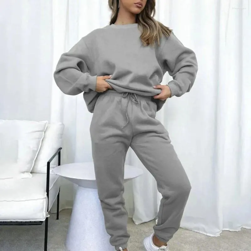 Stylish Womens Two Piece Sweatshirt And Baggy Black Sweatpants Women Set  With Pockets For Home And Outdoor Activities From Hhepinggee, $19.49