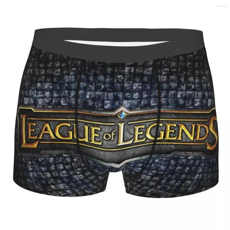 League Of Legends Mens Printed Boxer Shorts Soft Video Game Bonds Mens