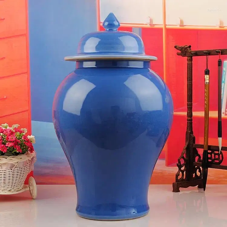 Bottiglie Vaso da tempio in ceramica antica di porcellana Jingdezhen Vaso all'ingrosso personalizzato Ginger