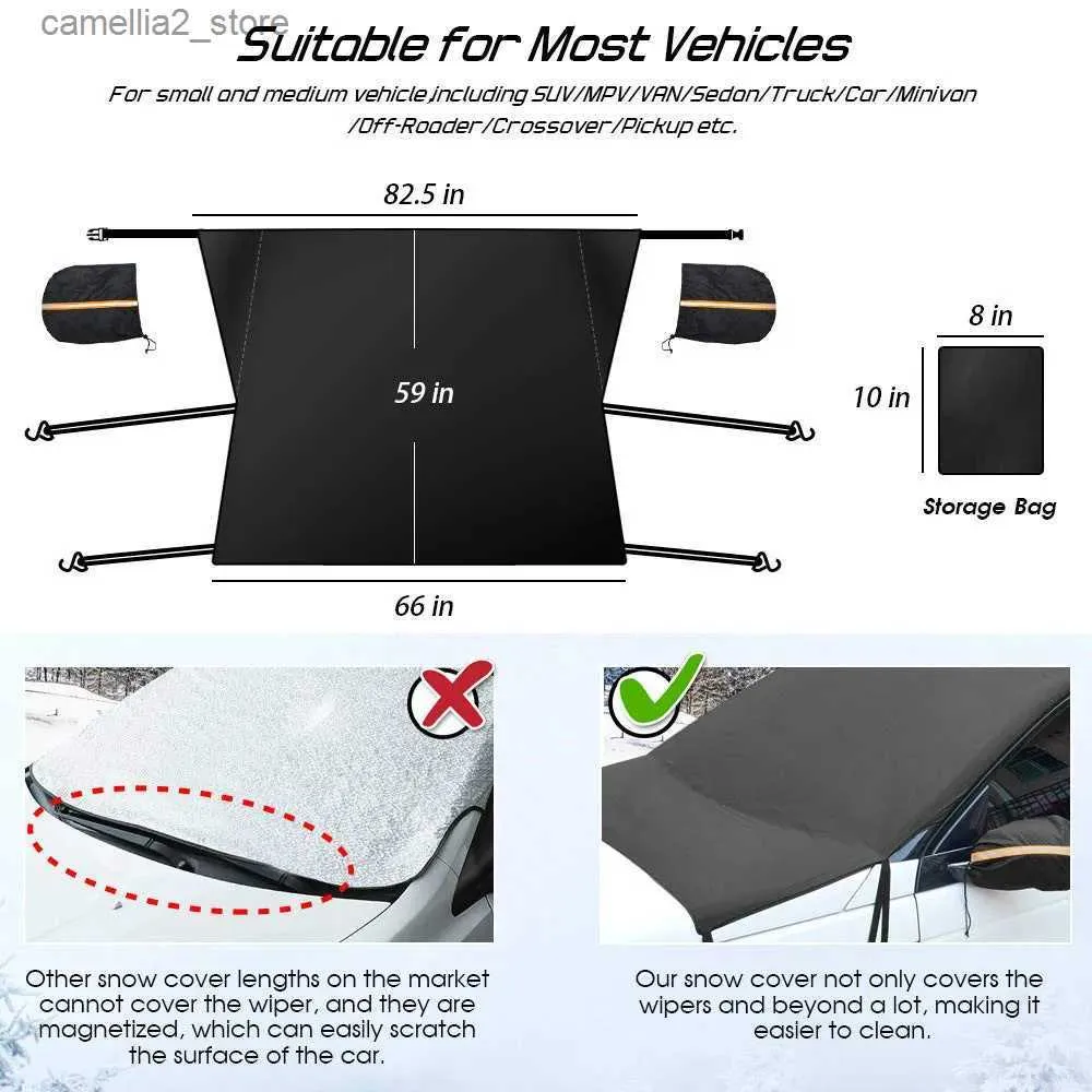 Car Covers Winter Car Snow Cover Automobile Windshield Sunshade Cover  Outdoor Waterproof Anti Ice Frost Auto Protector Car Exterior Cover Q231012  From Camellia2, $3.67