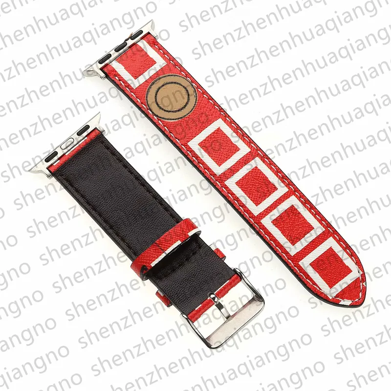 Designer Watchband Smart Straps For apple watch bands 49mm 41mm 45mm 42mm 38mm 40mm 44mm iWatch Band Series 3 4 5 SE 6 7 9 Leather Strap Bracelet Fashion Stripes