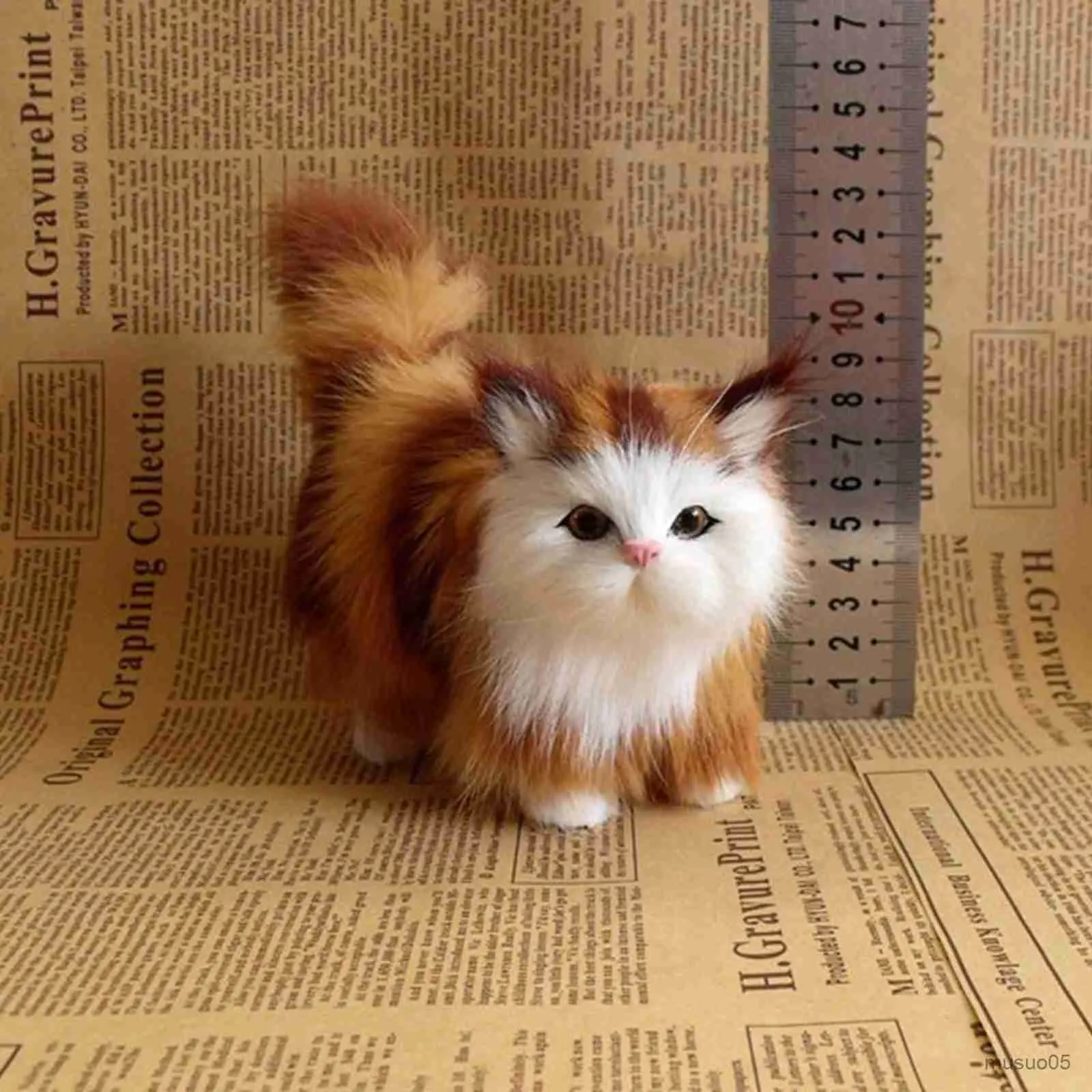 Realistic Christmas Plush Cat Soft Stuffed Model Cat For Kids Girls Perfect Birthday Or Valentines Day Gift R231012 From Musuo05 10.02 DHgate.Com