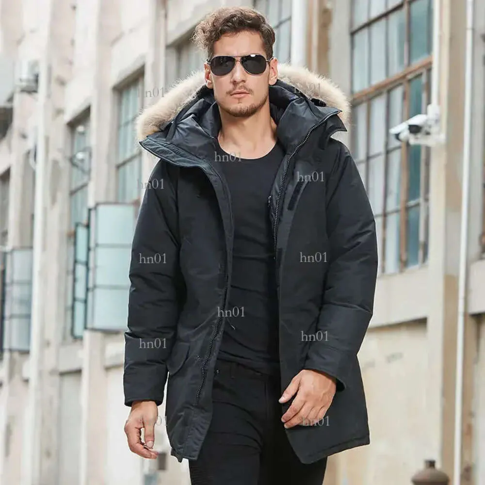 NOUVEAU STYLE DÉRIPHER Men de créateurs Langford Parka Down Veste Chaquet de tissu canadien en tissu canadien Piumino Doudoune920