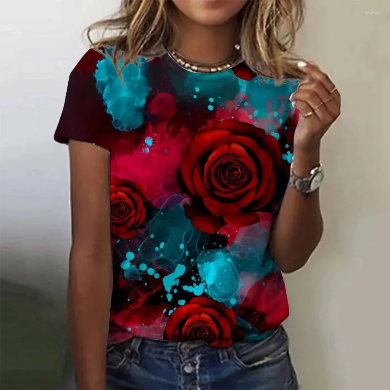 Мужские футболки Женская футболка Летняя мода с коротким рукавом с 3D принтом и круглым вырезом Повседневная леопардовая сексуальная
