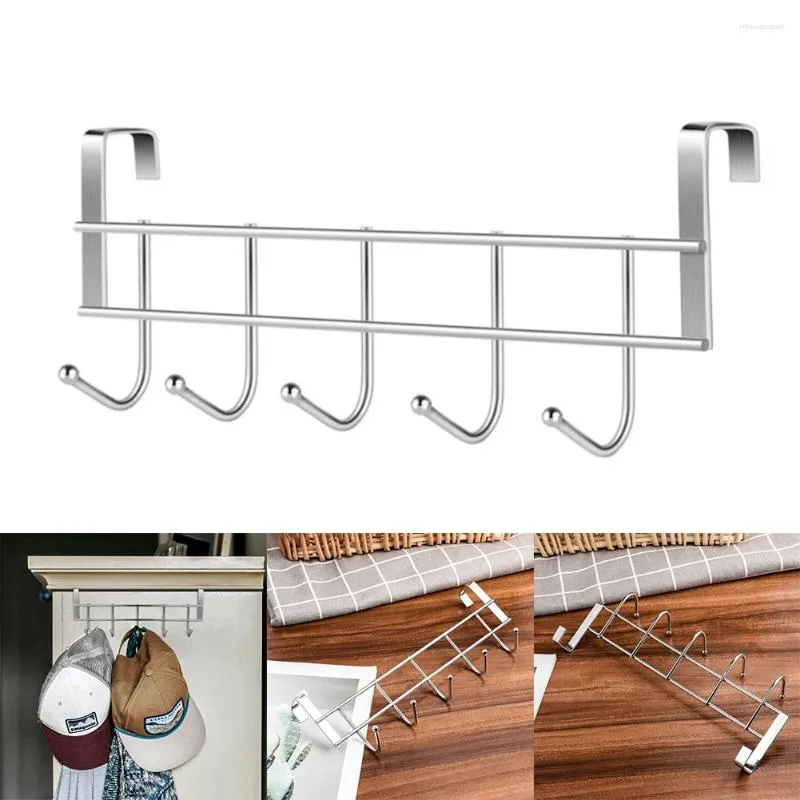 Haken 1pc Kleiderbügel über der Tür Kleidung hängen Rack Kunststoff Home Storage Organisation Geldbörse Halter für Taschen Schienen