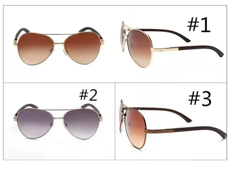 Güneş Gözlüğü Lady Top Eyewear UV400 Kadın Yeni Tasarımcı Metal Çerçeve Güneş Gözlüğü Kadın Güneş Glasse UV400 3 Renkler 10 PCS HIZLI GEMİ YAZ Sıcak